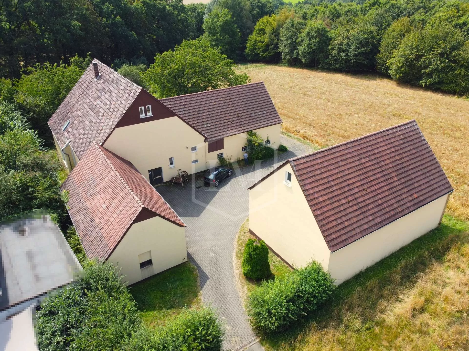 Ackerland - Blick nach Westen